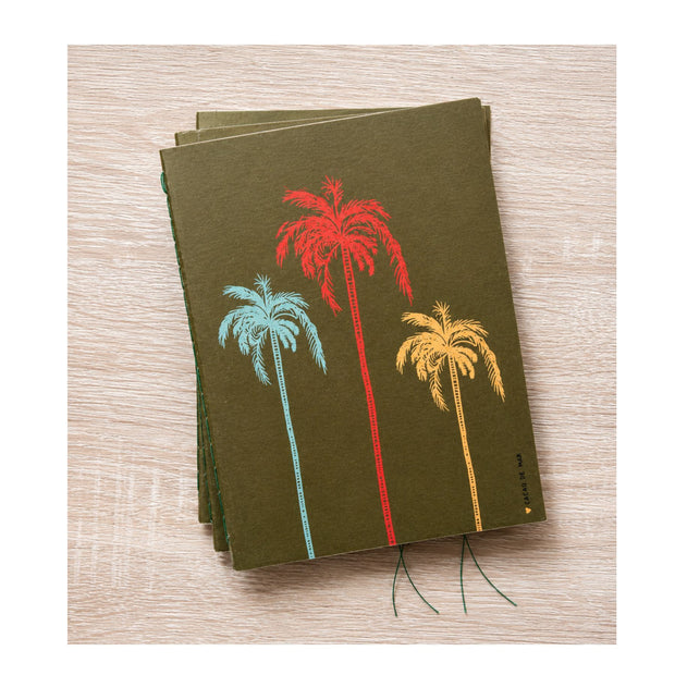Libreta Palmeras (grande 12 cm x 16 cm)
