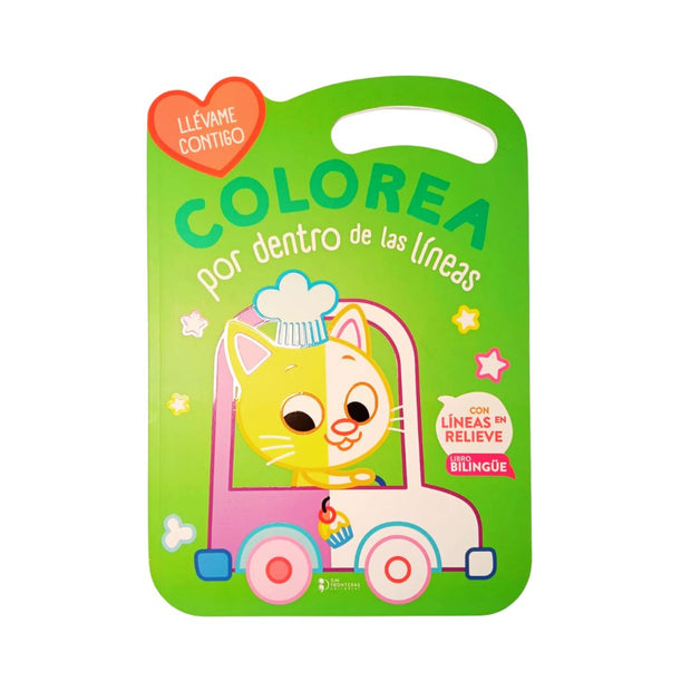 Colorea Por Dentro De Las Líneas Gato