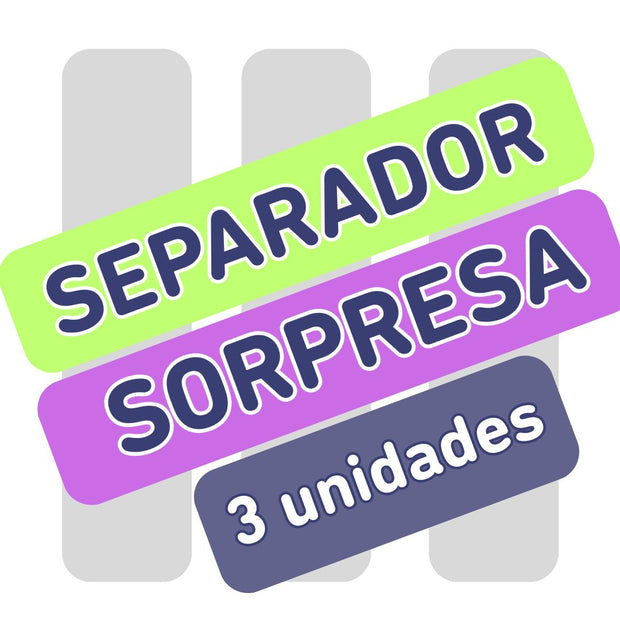 3 un Separadores Sorpresa