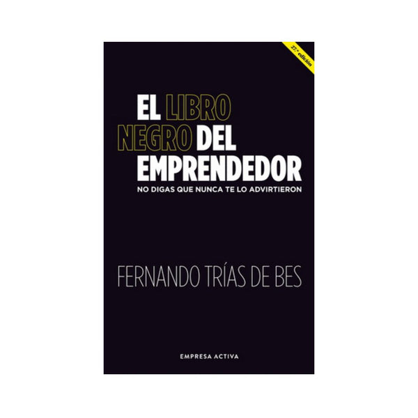 Libro Negro Del Emprendedor, El. Nueva Portada