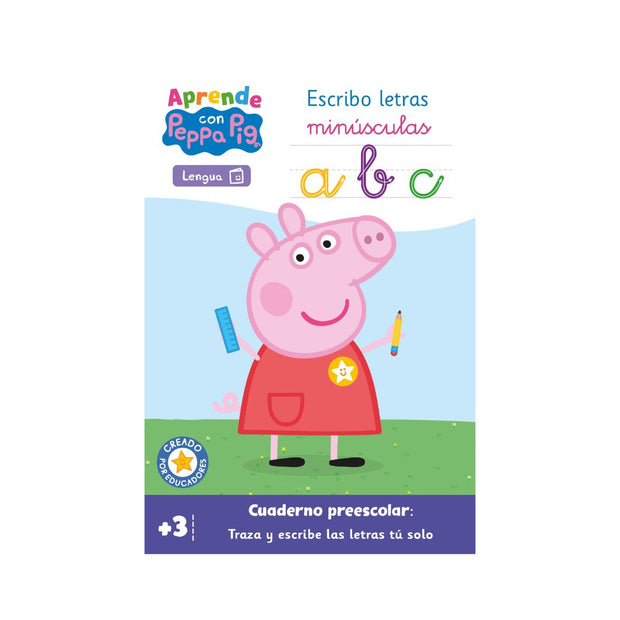 Aprende Lengua con Peppa Pig. Escribo letras minúsculas (+3 años)