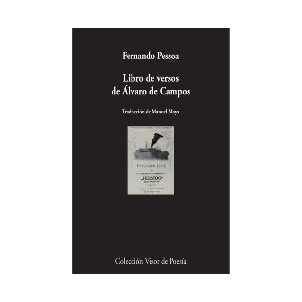 Libro De Versos De Alvaro Campos