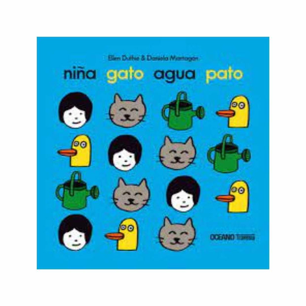 Niña Gato Agua Pato
